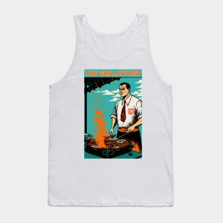 The Grillfather Funny BBQ Grilling Tank Top